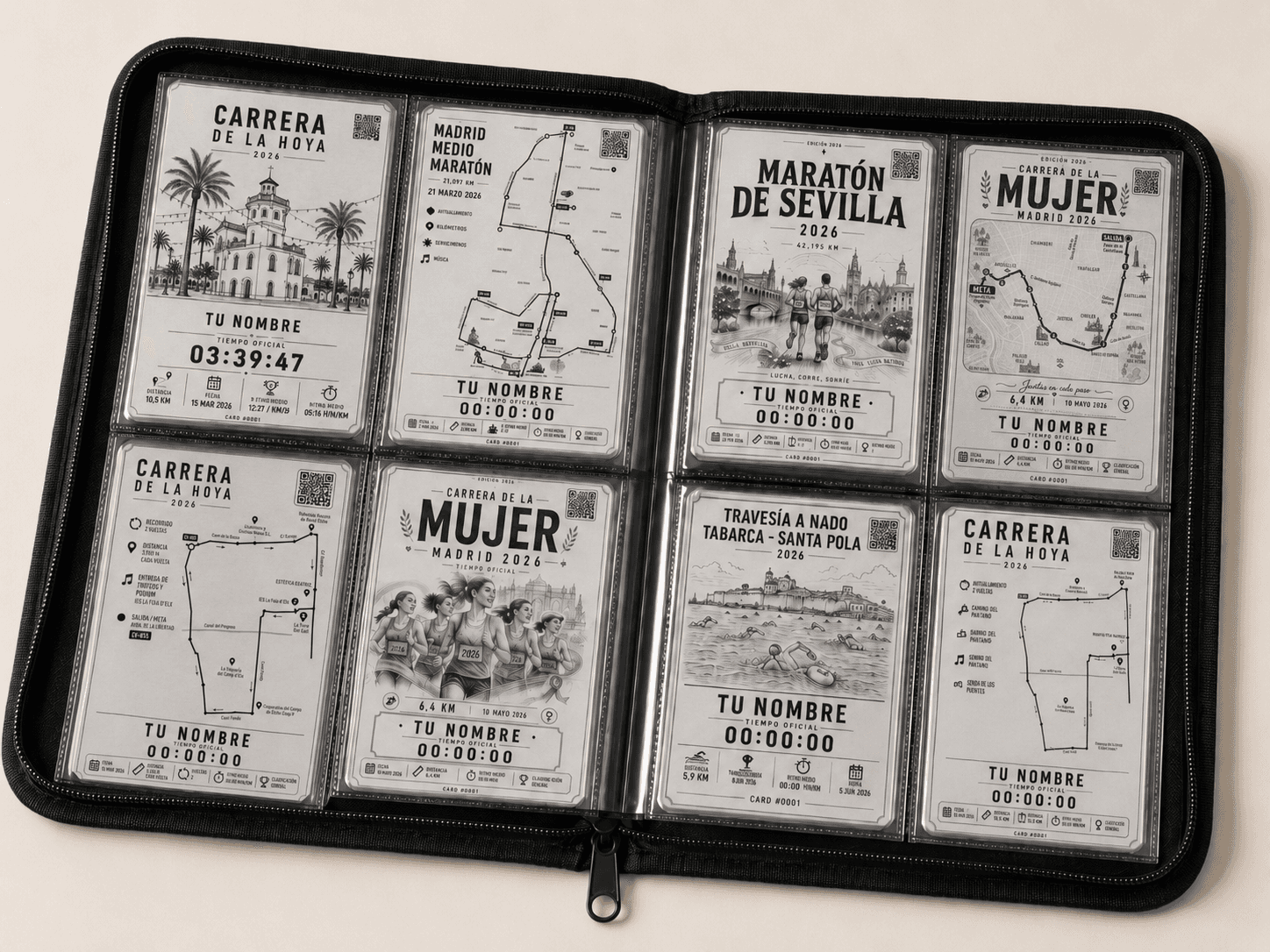 Álbum sin logo para guardar Race Cards coleccionables
